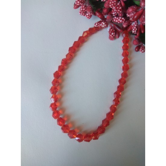 Бусины стеклянные Биконе 6 мм №22В, цена за 25 шт